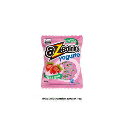 BALA - RICLAN - 500g MASTIGAVEL AZEDINHA YOGURT MORANGO